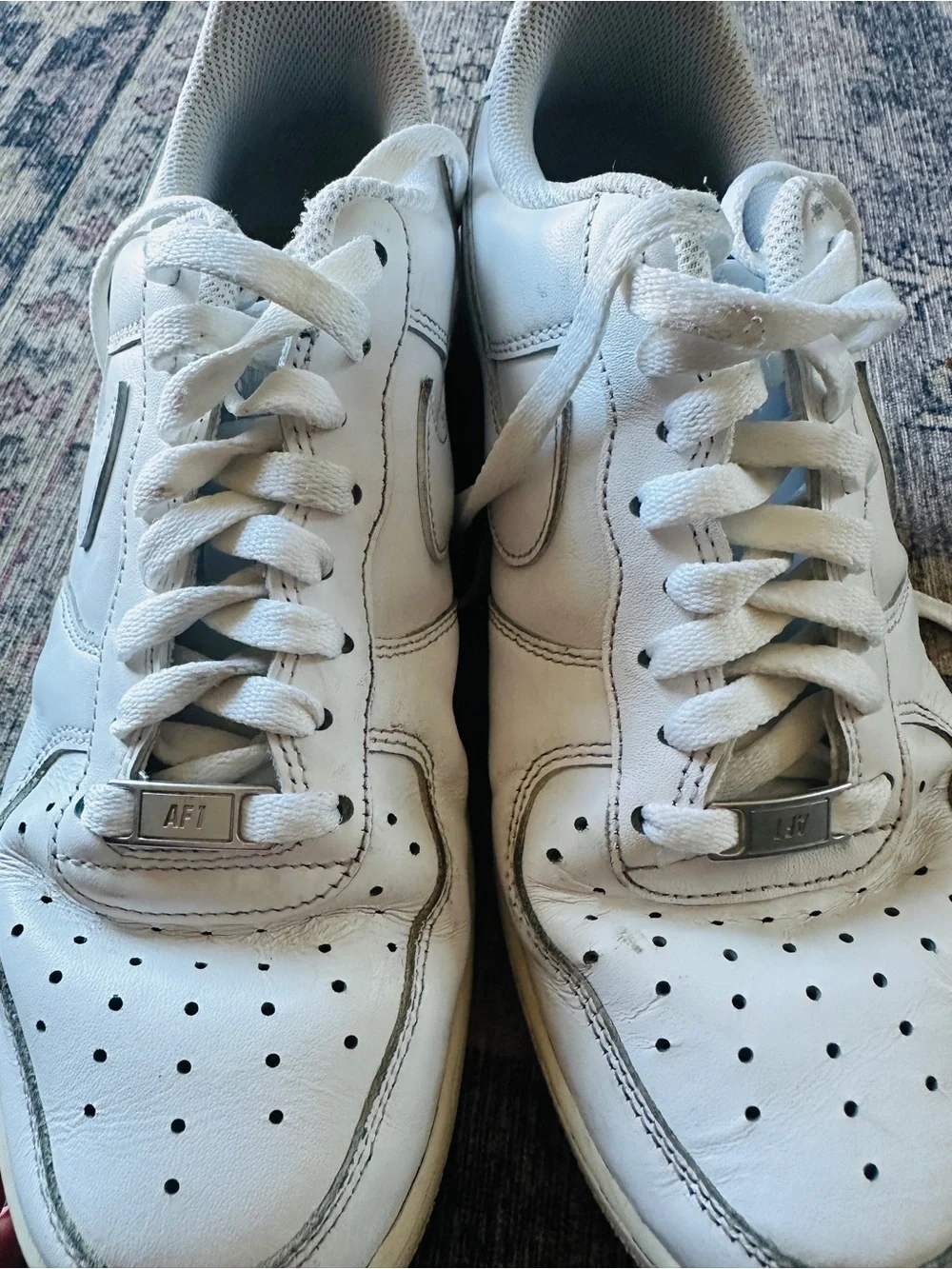Nike Air White Men's Low-Top Leather Sneakers